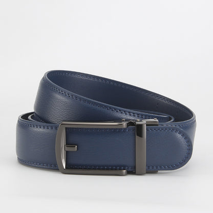 Reverse pull buckle belt