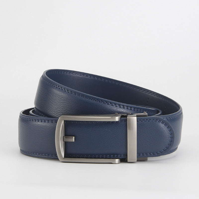 Reverse pull buckle belt