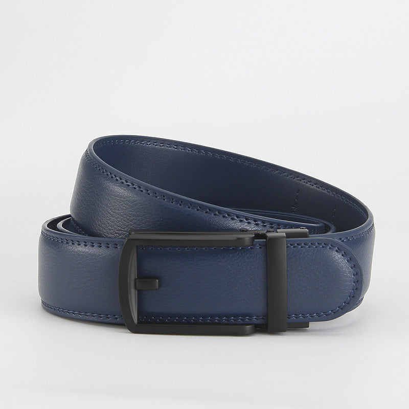 Reverse pull buckle belt