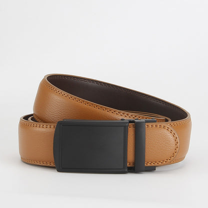 Reverse pull buckle belt