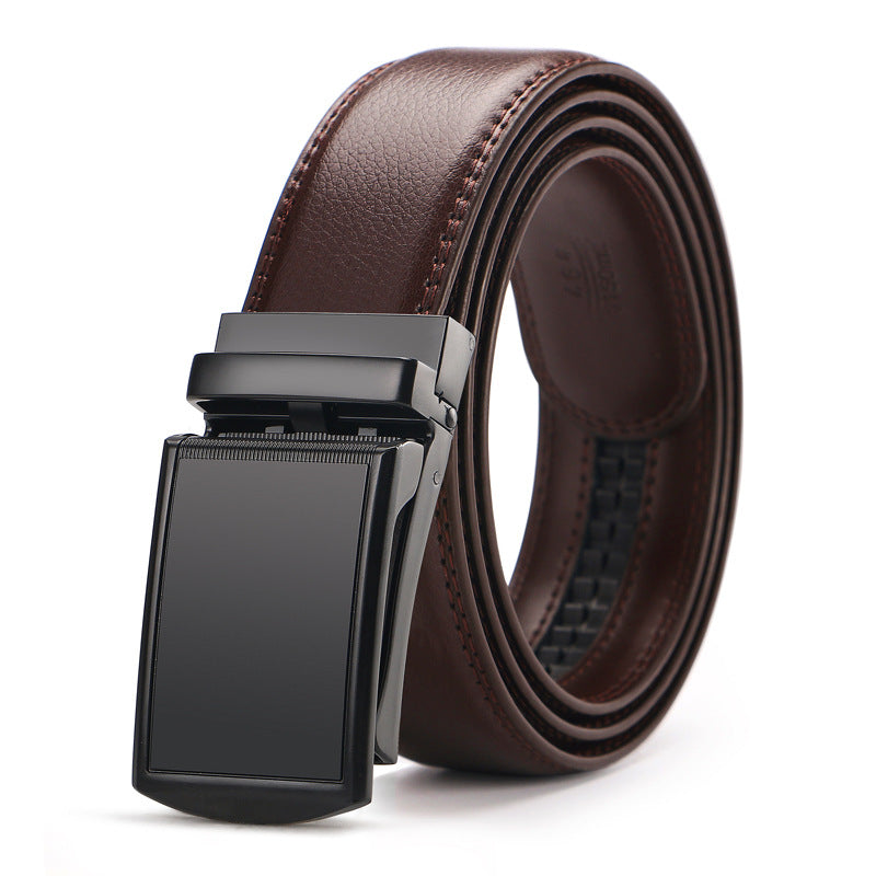 Reverse pull buckle belt