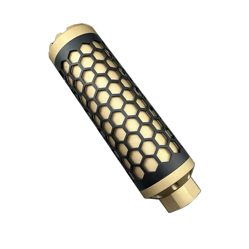 Reverse tooth honeycomb metal muffler