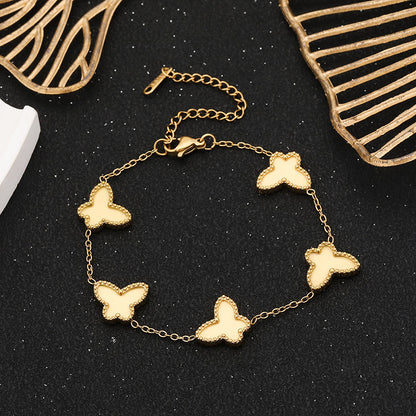 Reversible Butterfly Titanium Steel Jewelry Set