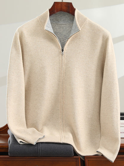 Reversible Cashmere Blend Cardigan