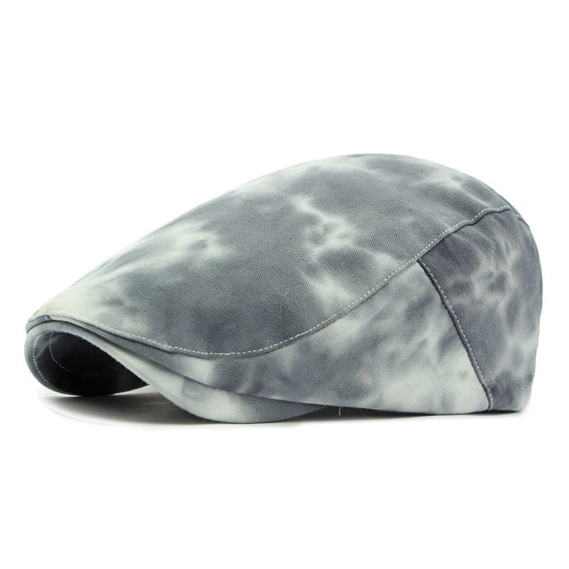 Reversible Cotton Tie-Dye Beret Cap