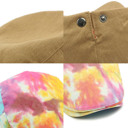 Reversible Cotton Tie-Dye Beret Cap