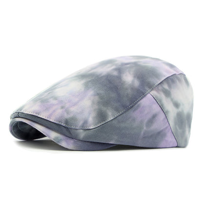 Reversible Cotton Tie-Dye Beret Cap