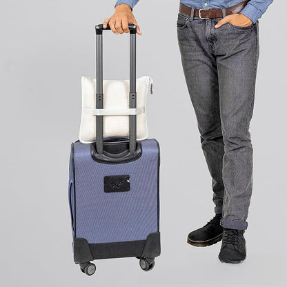 Reversible Flannel Travel Blanket with Storage Bag