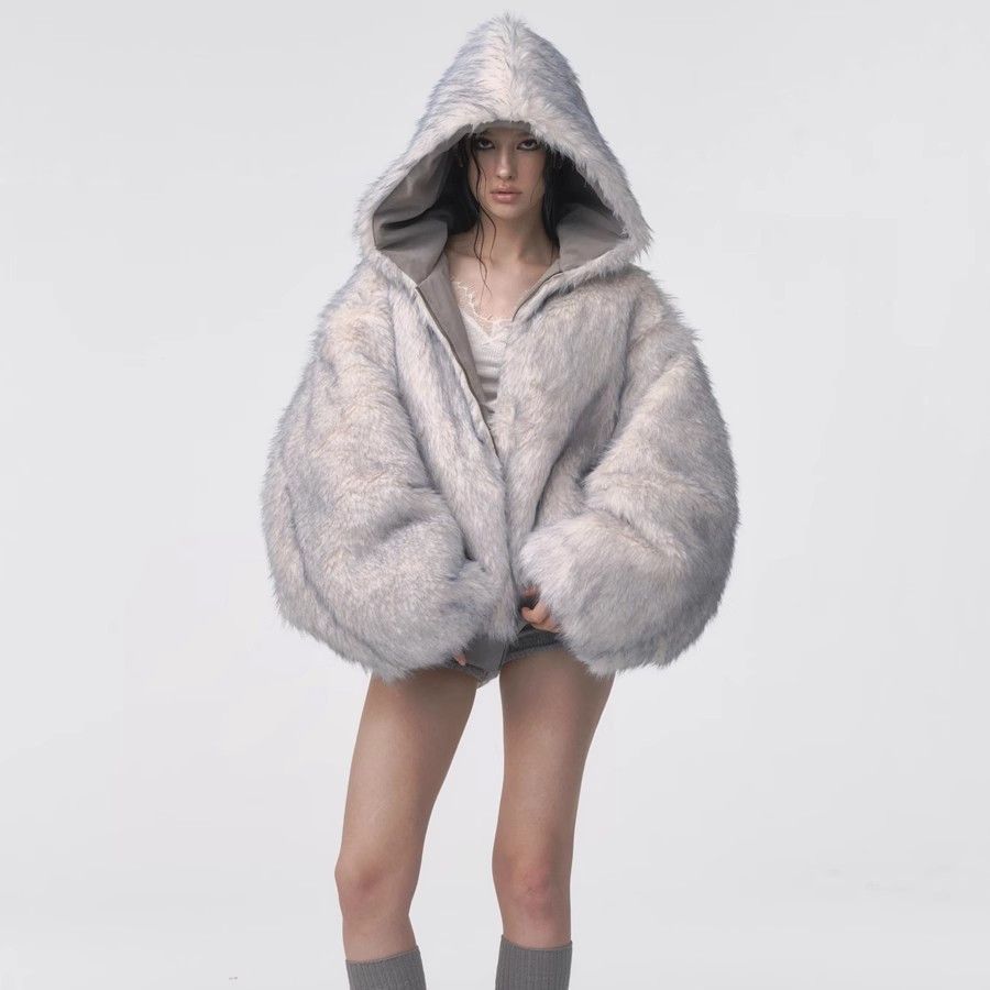 Reversible Fleece Hooded Jacket