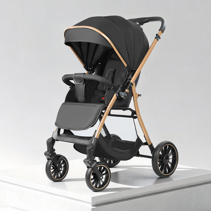 Reversible Four-Wheel Baby Stroller
