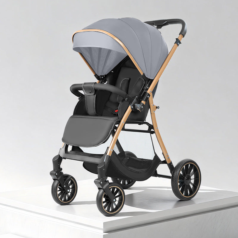 Reversible Four-Wheel Baby Stroller