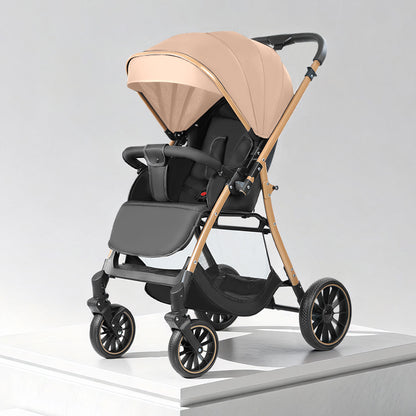 Reversible Four-Wheel Baby Stroller