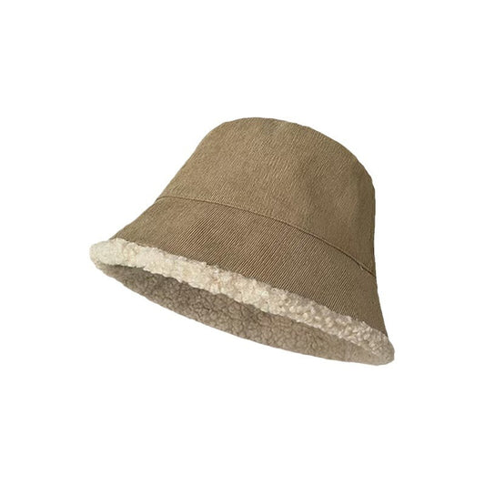 Reversible Lamb Wool Bucket Hat