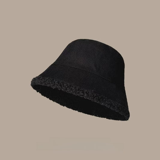 Reversible Lamb Wool Bucket Hat