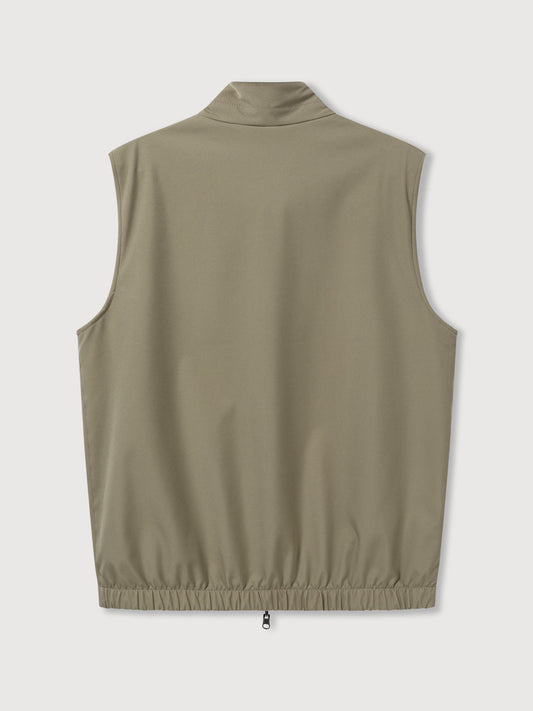 Reversible Nylon Cashmere Vest Jacket