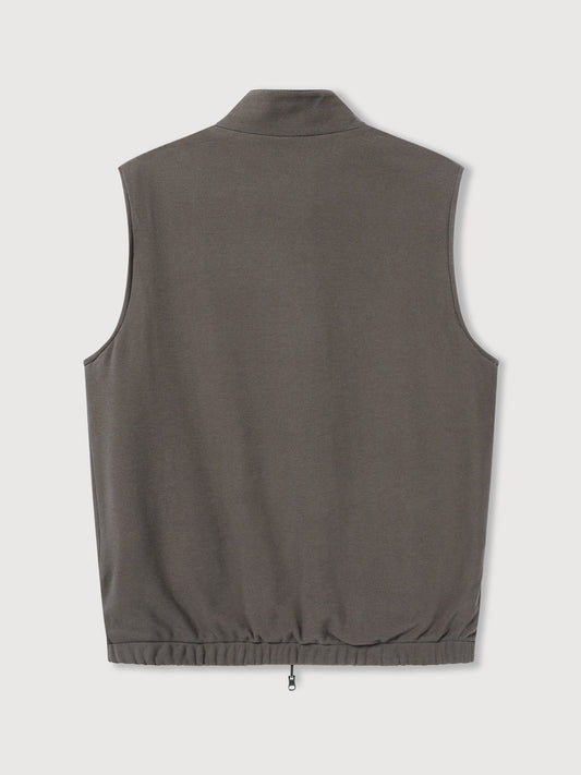 Reversible Nylon Cashmere Vest Jacket