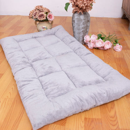 Reversible Plush Pet Bed for Dogs and Cats