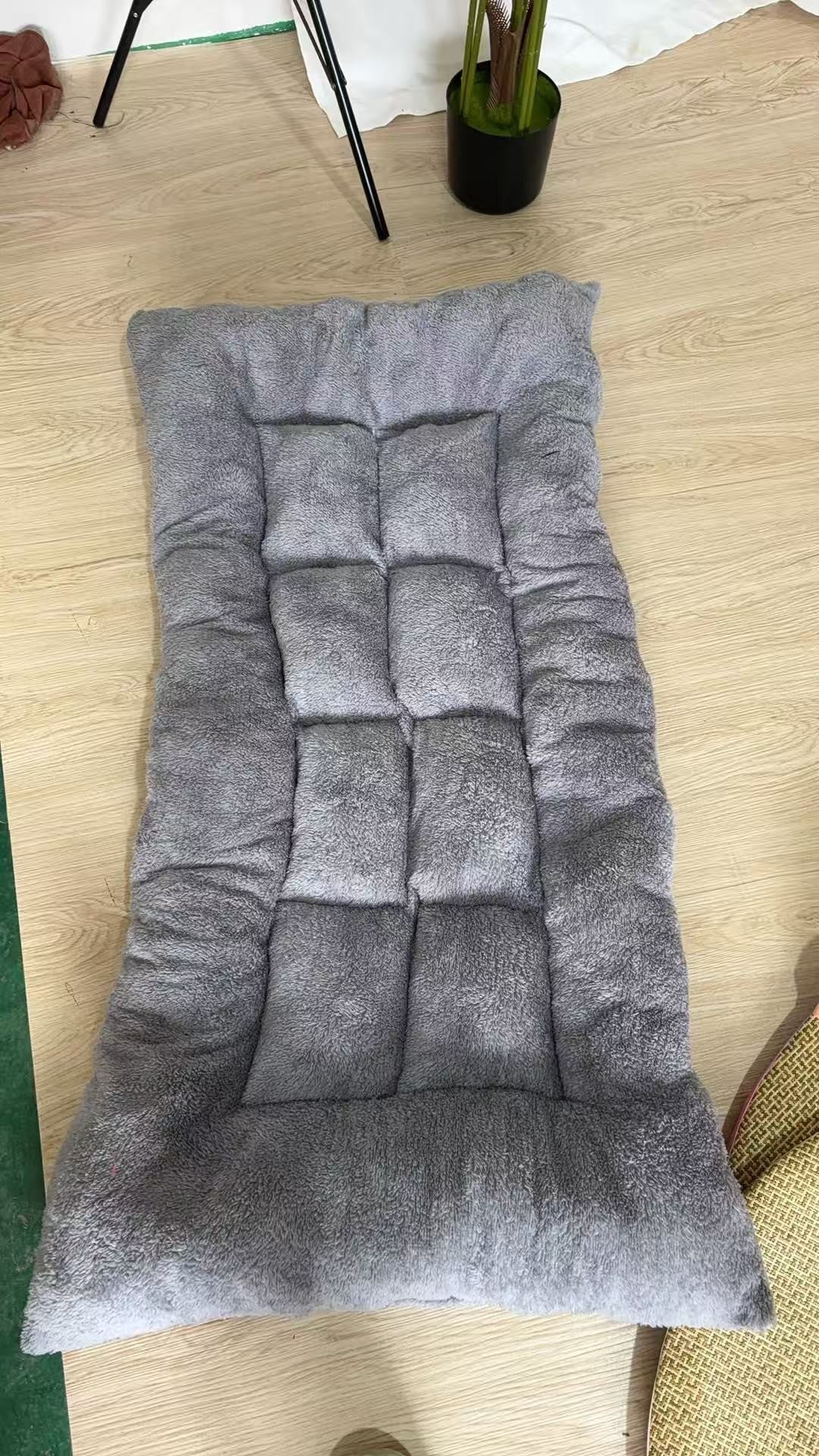 Reversible Plush Pet Bed for Dogs and Cats