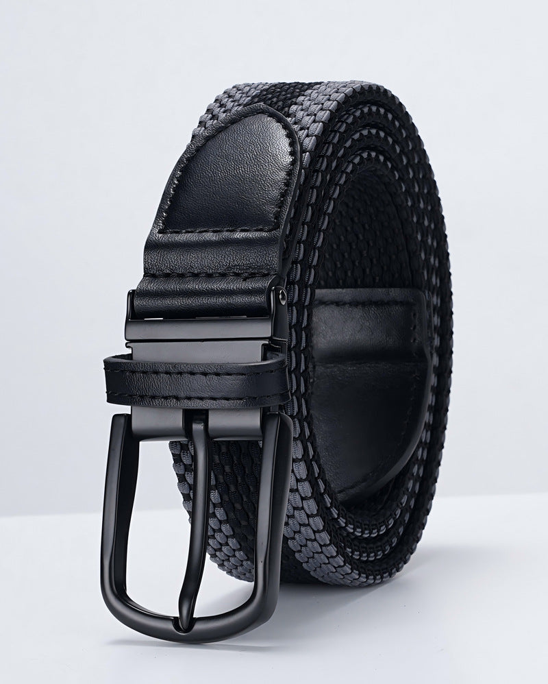 Reversible Rotating Buckle Textile Belt