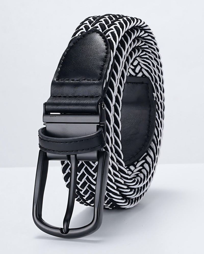 Reversible Rotating Buckle Textile Belt
