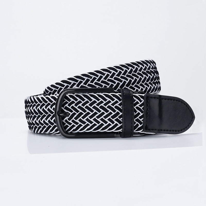 Reversible Rotating Buckle Textile Belt