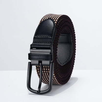 Reversible Rotating Buckle Textile Belt