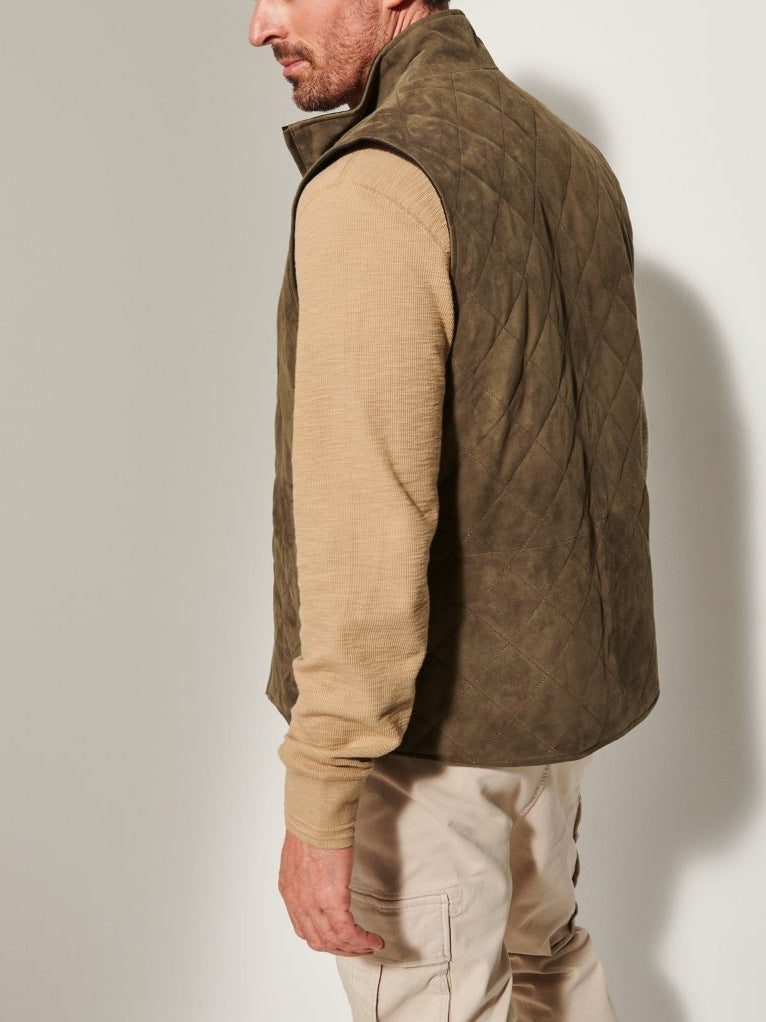 Reversible Suede Vest Jacket