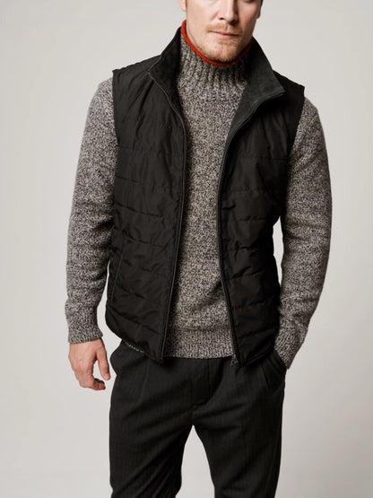 Reversible Suede Vest Jacket
