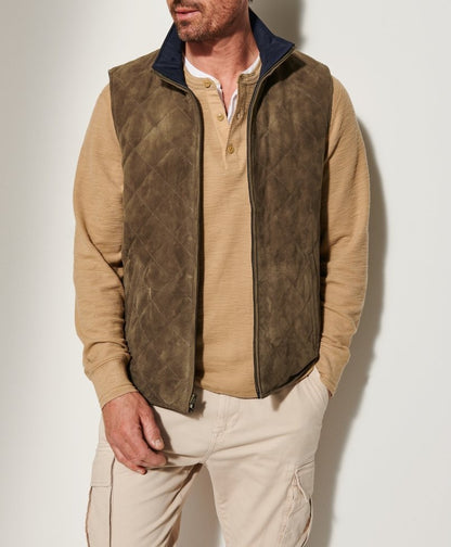 Reversible Suede Vest Jacket