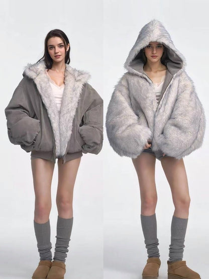 Reversible Thick Flight Jacket