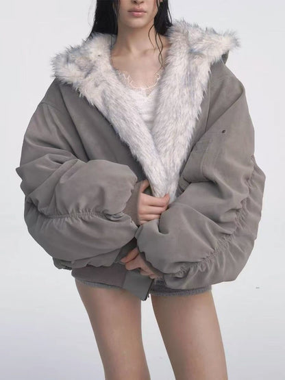 Reversible Thick Flight Jacket