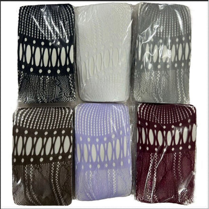 rey Hollow Fishnet Stockings with Lace Stitching