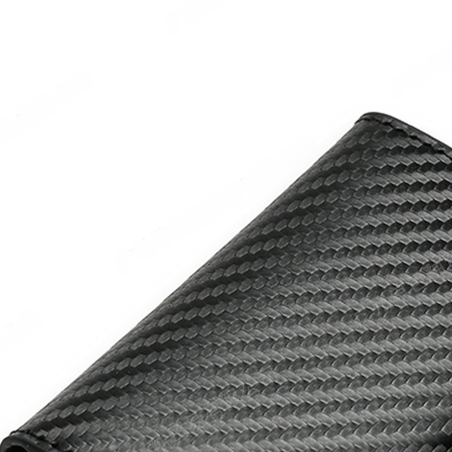 RFID Anti-Theft Automatic Pop-Up Card Holder Carbon Fiber Wallet