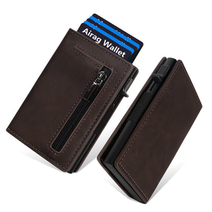 RFID Blocking Aluminum Alloy Automatic Pop-Up Card Holder