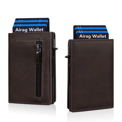 RFID Blocking Aluminum Alloy Automatic Pop-Up Card Holder