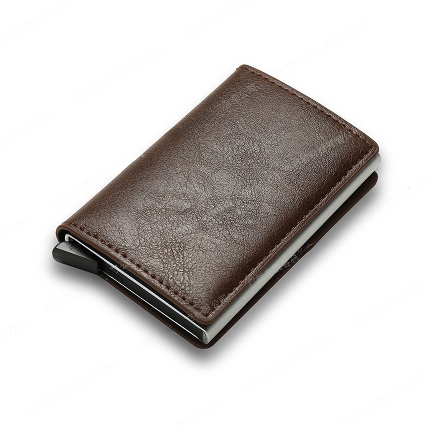 RFID Blocking Automatic Pop-Up Ultra-Thin Carbon Fiber Card Holder Wallet