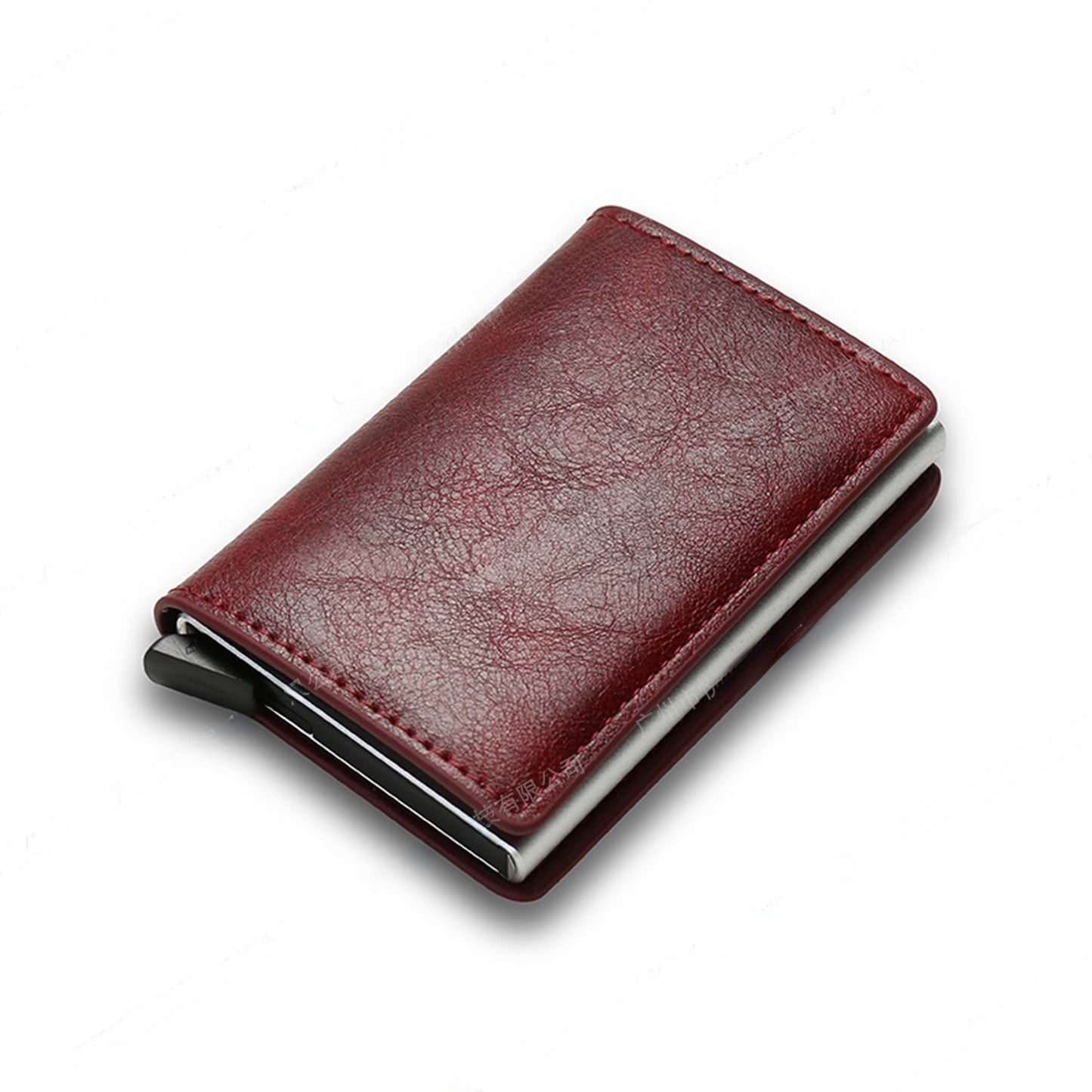 RFID Blocking Automatic Pop-Up Ultra-Thin Carbon Fiber Card Holder Wallet