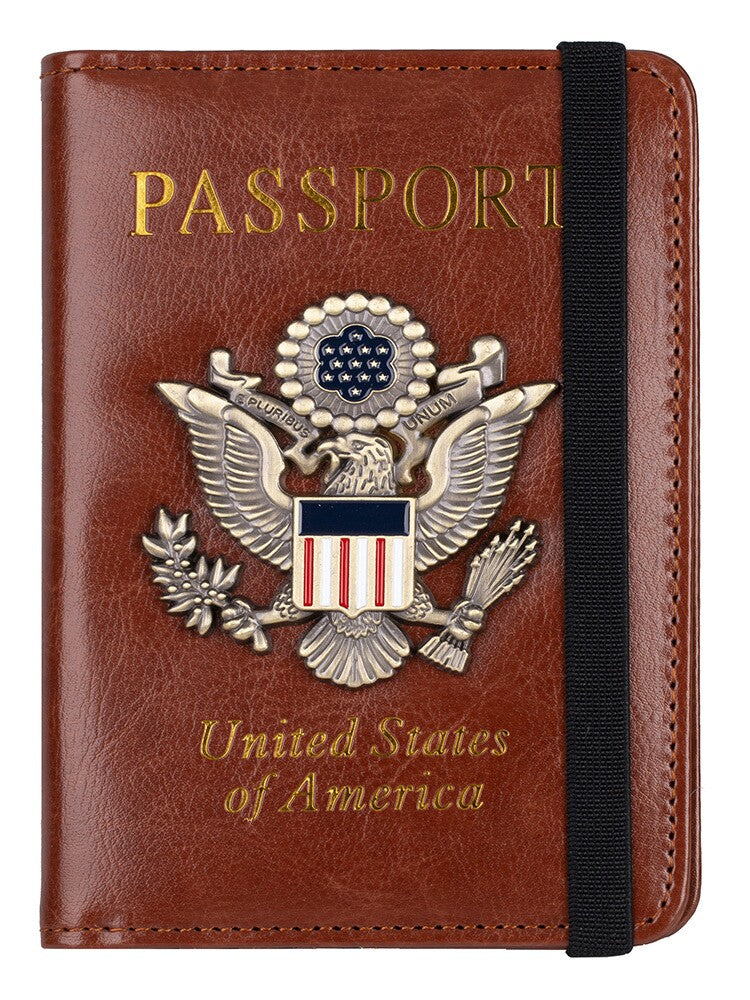 RFID Blocking Passport Holder with Card Slots