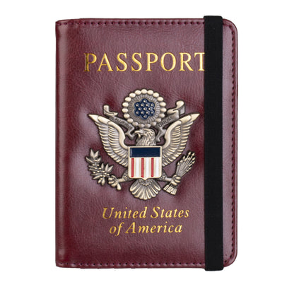 RFID Blocking Passport Holder with Card Slots