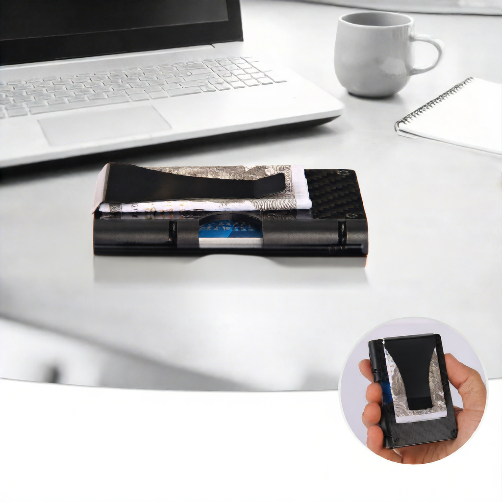 RFID Carbon Fiber Card Holder Wallet