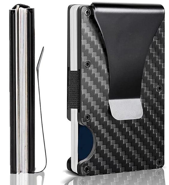 RFID Carbon Fiber Card Holder Wallet