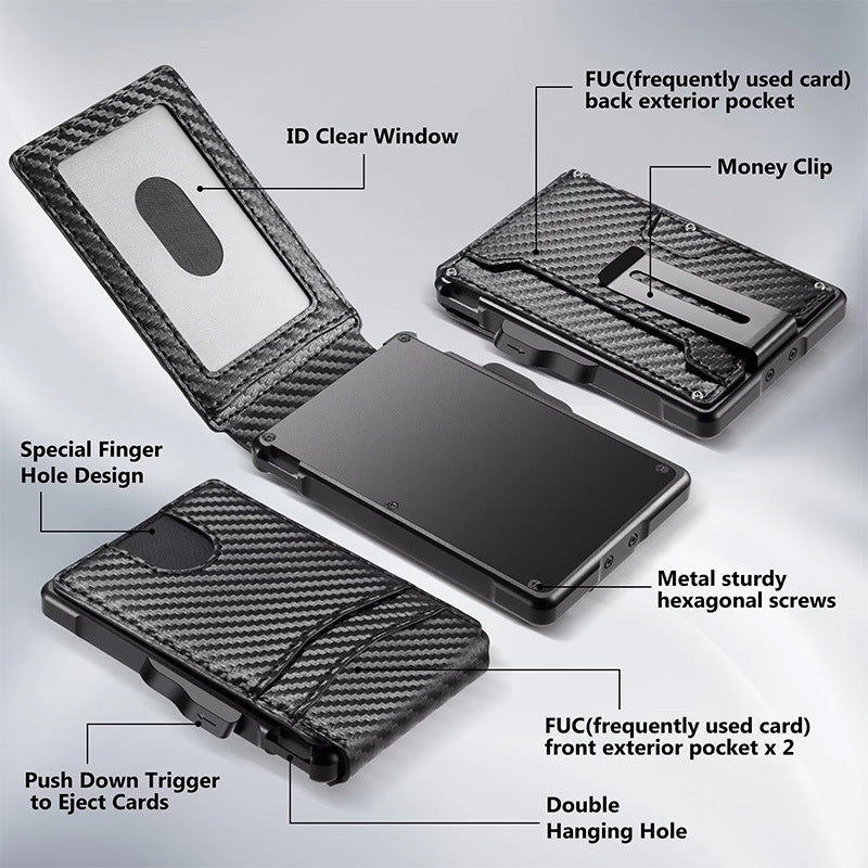 RFID Metal Card Holder with Magnetic Closure