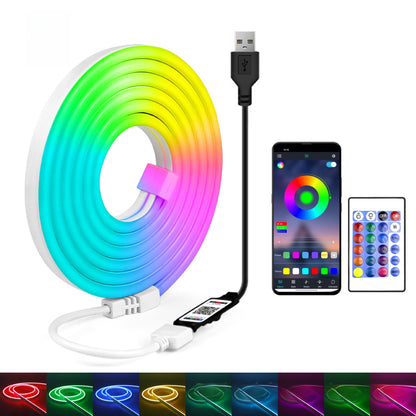 RGB Flexible Silicone Neon Light Strip with Remote Control