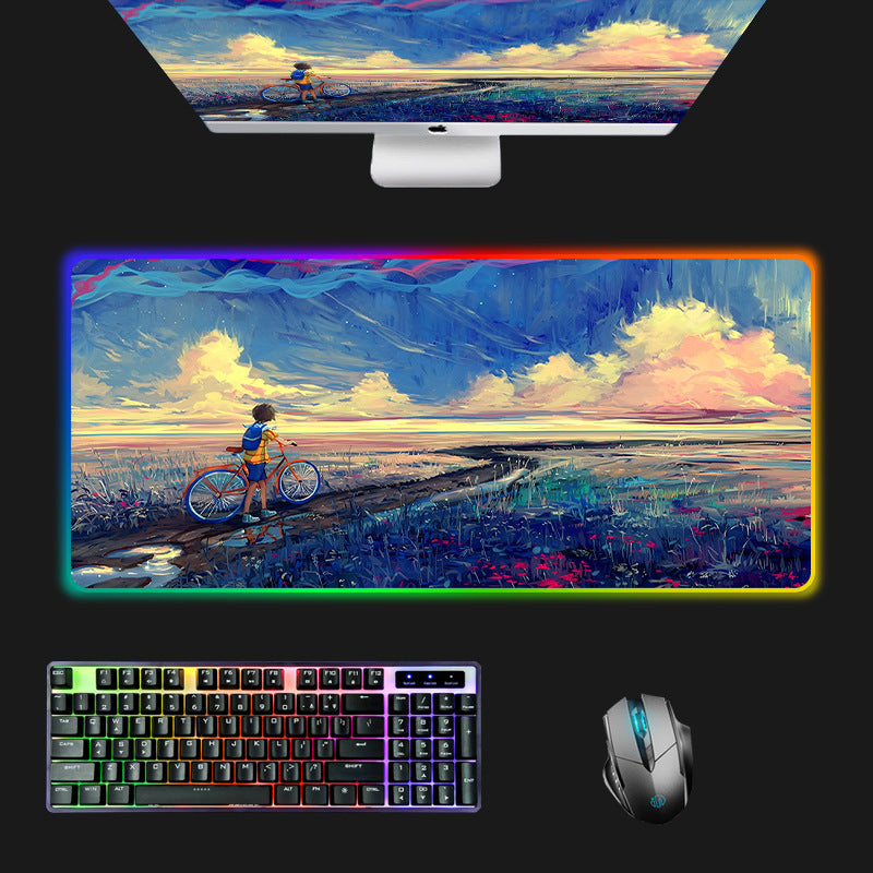 RGB Gaming Mouse Pad with LED Lighting