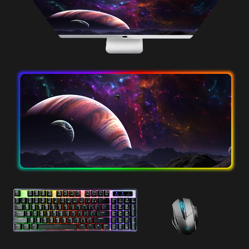 RGB Gaming Mouse Pad with LED Lighting