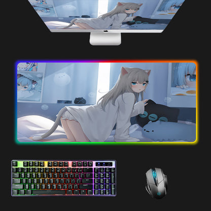 RGB Gaming Mouse Pad with LED Lighting