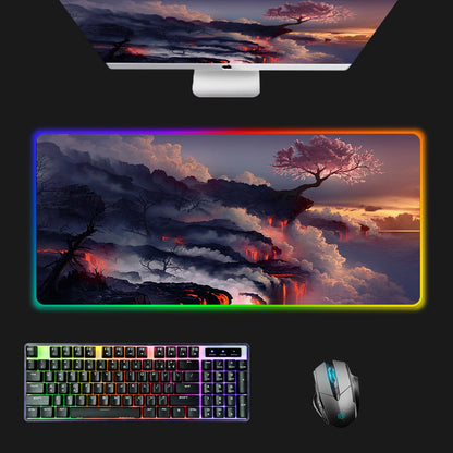 RGB Gaming Mouse Pad with LED Lighting