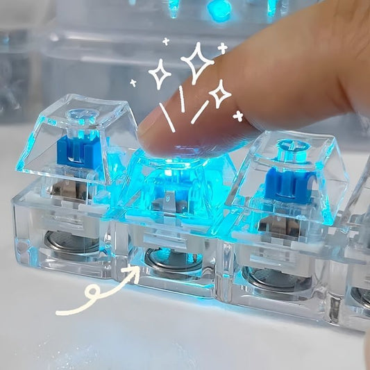 RGB Light Up Keyboard Switch Stress Relief Toy