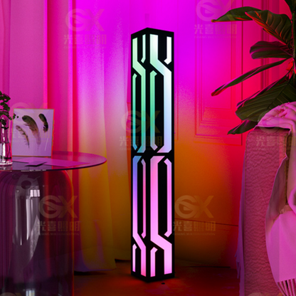 RGB Sound-Activated Floor Lamp with Adjustable Height