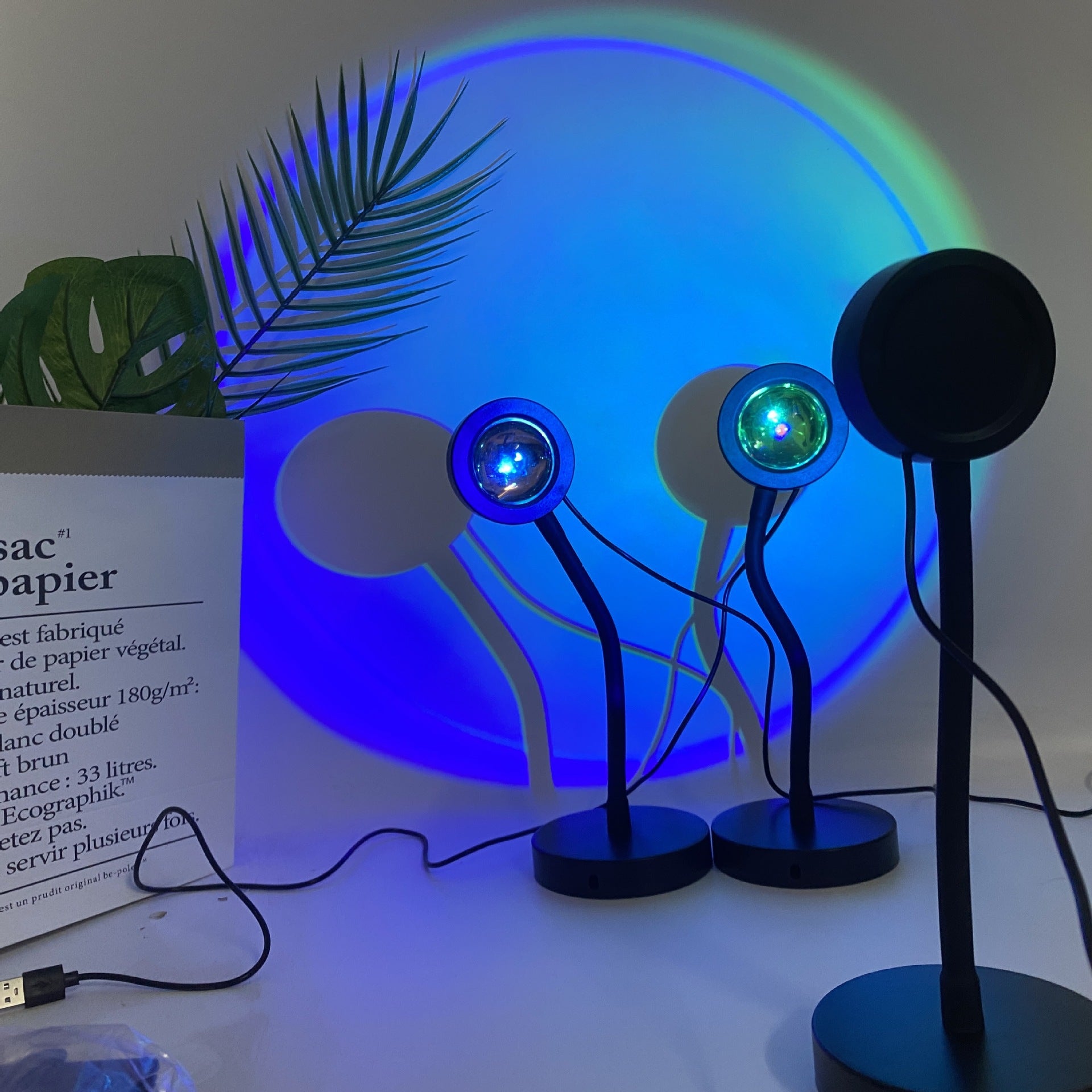 RGB Sunset Table Lamp with USB Power